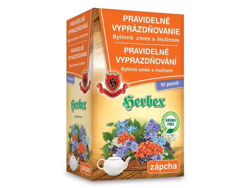 Herbex Pravidelné vyprazdňování s inulinem nálevové sáčky 10x14 g