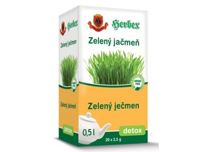 Herbex Zelený ječmen nálevové sáčky 20x2,5 g Herbex Zelený ječmen nálevové sáčky 20x2,5 g