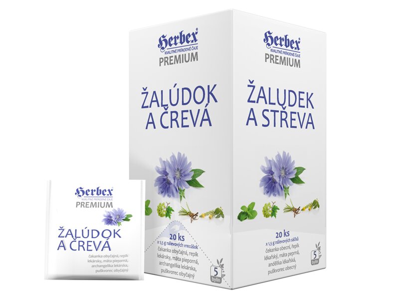 Herbex Žaludek a střeva nálevové sáčky 20x1,5 g