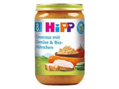 HiPP BIO Kuskus se zeleninou a kuřecím masem 8m 220 g