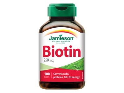 Jamieson Biotin 250 mcg 100 tablet