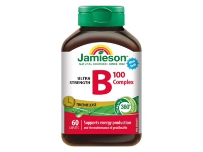 Jamieson B-komplex 100 mg 60 tablet s postupným uvolňováním