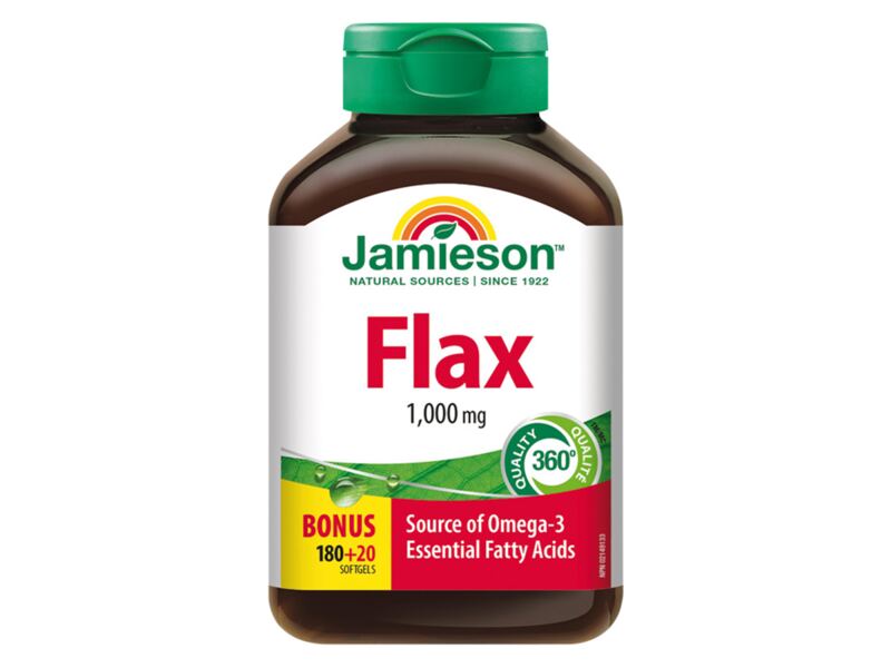 Jamieson Flax Omega-3 1000 mg lněný olej 200 kapslí