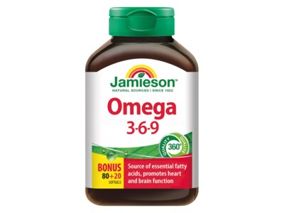 Jamieson Omega 3-6-9 1200 mg 100 kapslí