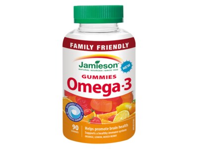 Jamieson Omega-3 Gummies 90 želatinových pastilek 