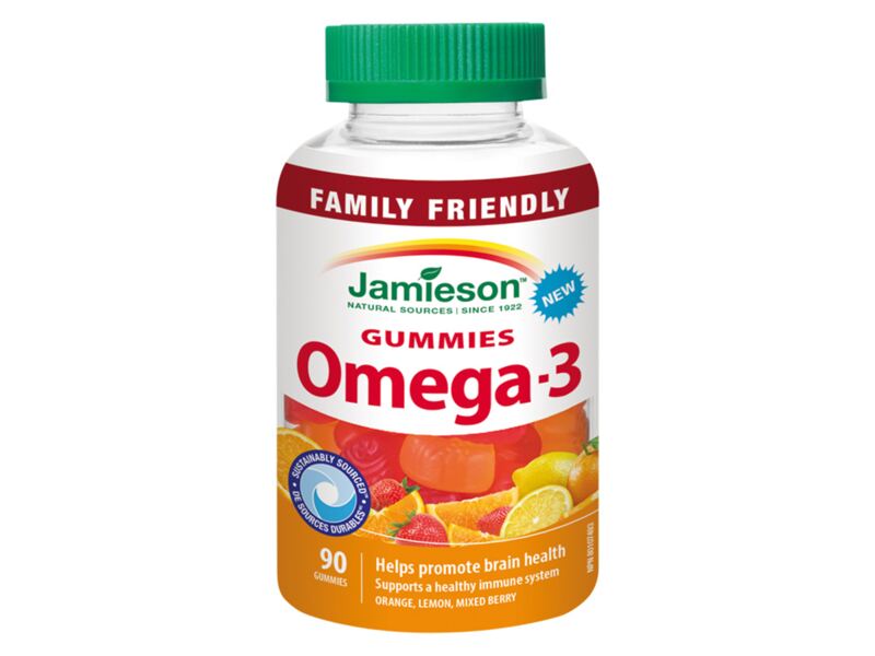 Jamieson Omega-3 Gummies 90 želatinových pastilek 