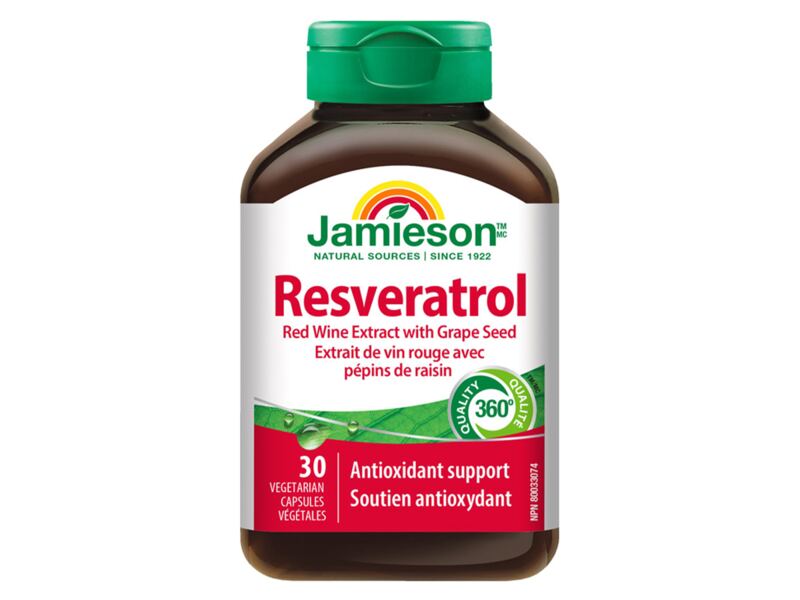 Jamieson Resveratrol 50 mg extrakt z červeného vína 30 kapslí