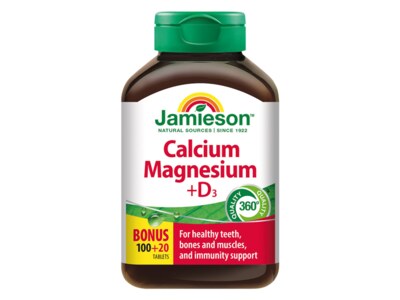 Jamieson Vápník, Hořčík a vitamín D3 120 tablet
