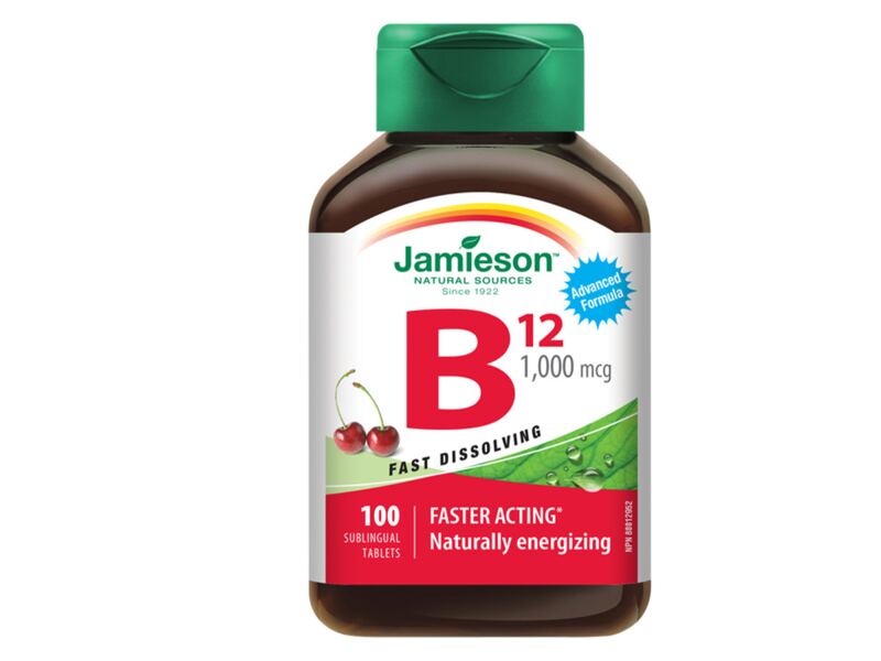 Jamieson Vitamín B12 1000 mcg třešeň 100 tablet Jamieson Vitamín B12 1000 mcg třešeň 100 tablet