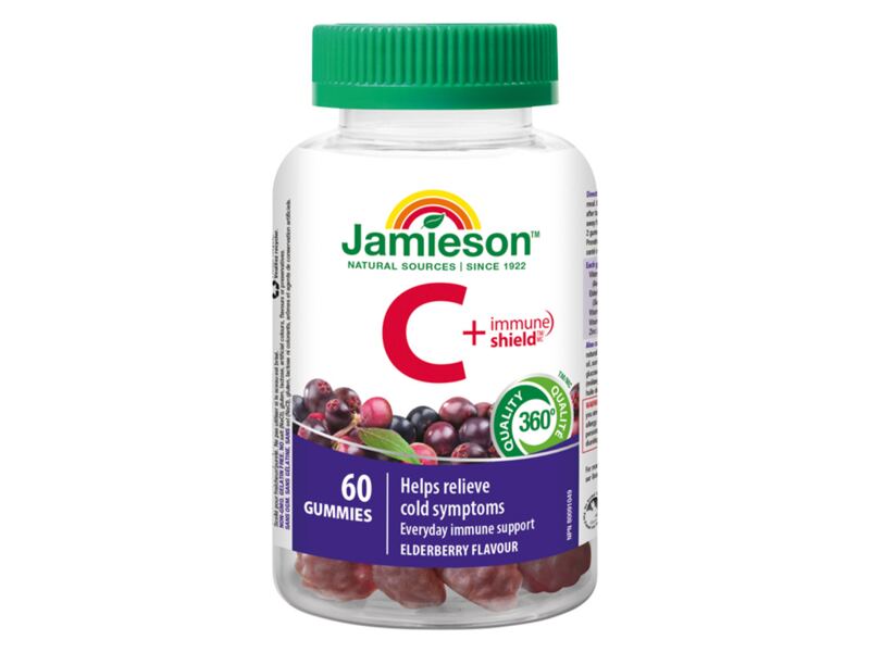 Jamieson Vitamín C + Immune Shield Gummies 60 pastilek