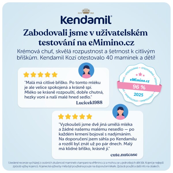Kendamil Kozí 2 pokračovací mléko 800 g