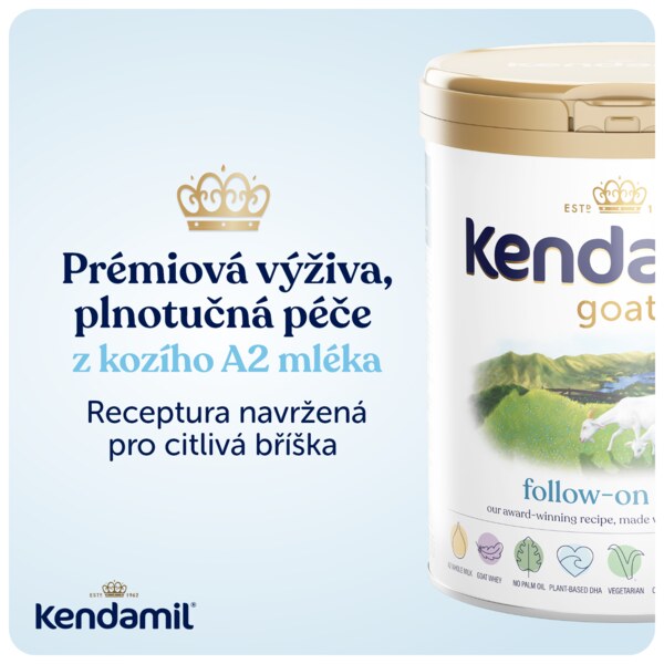Kendamil Kozí 2 pokračovací mléko 800 g
