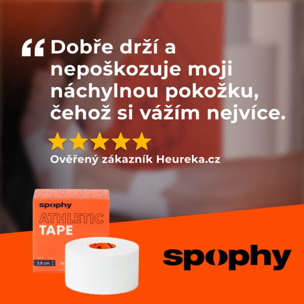 Spophy Athletic Tape fixační tejpovací páska 3,8 cmx 3,7 m 1 ks