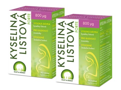Kyselina listová Forte 90 tablet 1+1 ZDARMA Kyselina listová Forte 90 tablet 1+1 ZDARMA