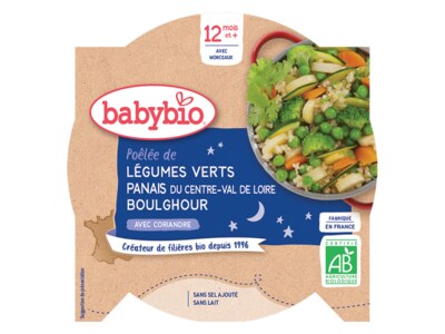 Babybio Večerní menu zelenina pastiňák, bulgur 12m+ 230 g Babybio Večerní menu zelenina pastiňák, bulgur 12m+ 230 g