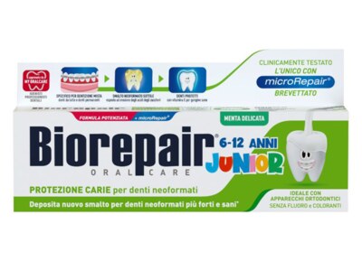 Biorepair Junior 6-12 zubní pasta máta 75 ml