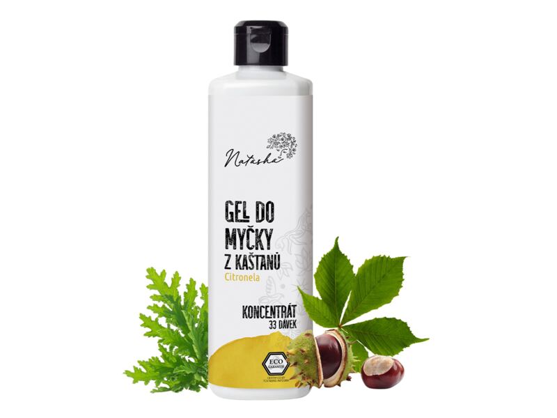 Natasha Gel do myčky z kaštanů Citronela koncentrát 500 ml