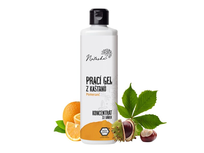 Natasha Prací gel z kaštanů Pomeranč koncentrát 500 ml