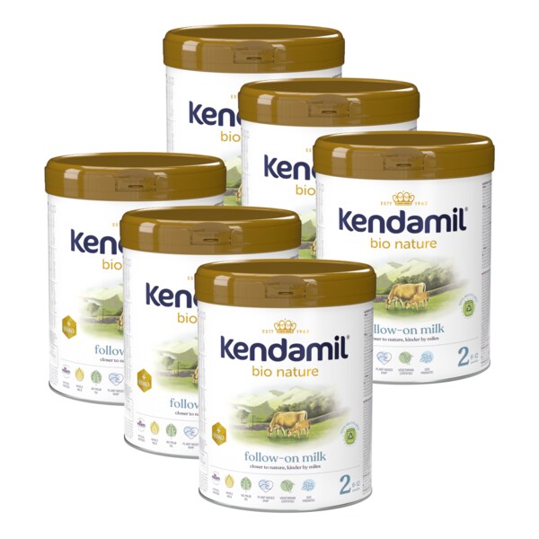 Kendamil BIO Nature 2 pokračovací mléko 6+ měsíců 6x800 g