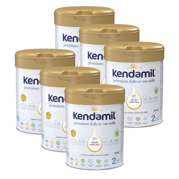 Kendamil Premium 2 pokračovací mléko 6+ měsíců 6x800 g  