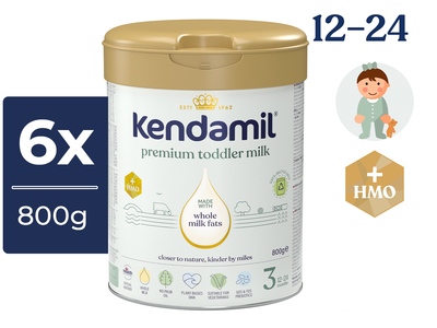 Kendamil Premium 3 batolecí mléko 12+ měsíců 6x800 g 