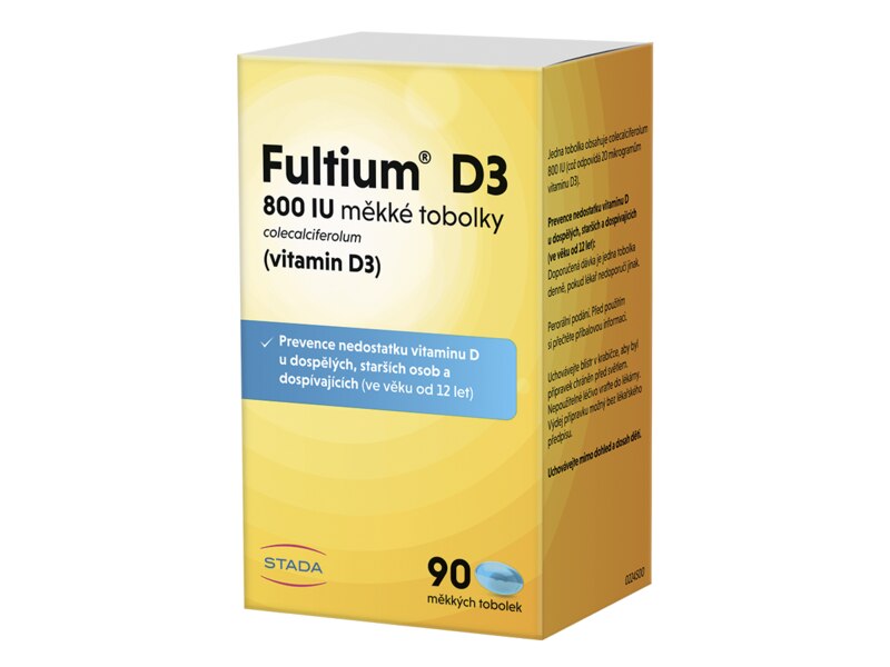 Fultium D3 800IU 90 kapslí Fultium D3 800IU 90 kapslí