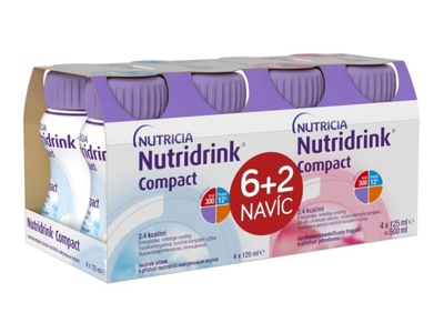 Nutridrink Compact 6+2 (neutral-jahoda) 8 x 125 ml Nutridrink Compact 6+2 (neutral-jahoda) 8 x 125 ml