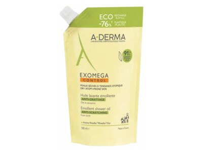A-Derma Exomega Control zvláčňující sprchový olej ECO náplň 500 ml 