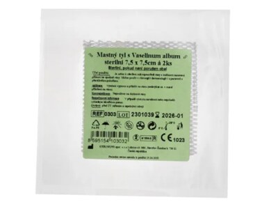 Steriwund Krytí sterilní - mastný tyl 7,5x7,5 cm/2 ks