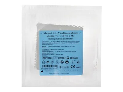 Steriwund Krytí sterilní - mastný tyl 7,5x7,5 cm/5 ks Steriwund Krytí sterilní - mastný tyl 7,5x7,5 cm/5 ks