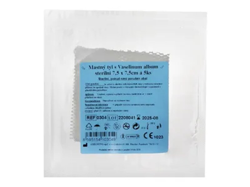 Steriwund Krytí sterilní - mastný tyl 7,5x7,5 cm/5 ks