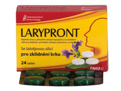 Favea Larypront se šalvějovou silicí 24 tablet