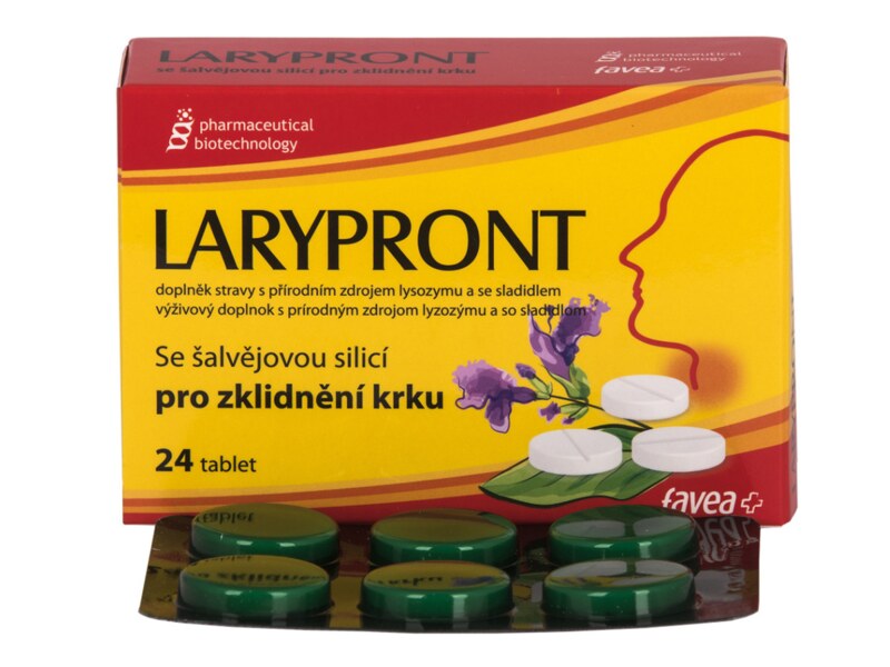 Favea Larypront se šalvějovou silicí 24 tablet