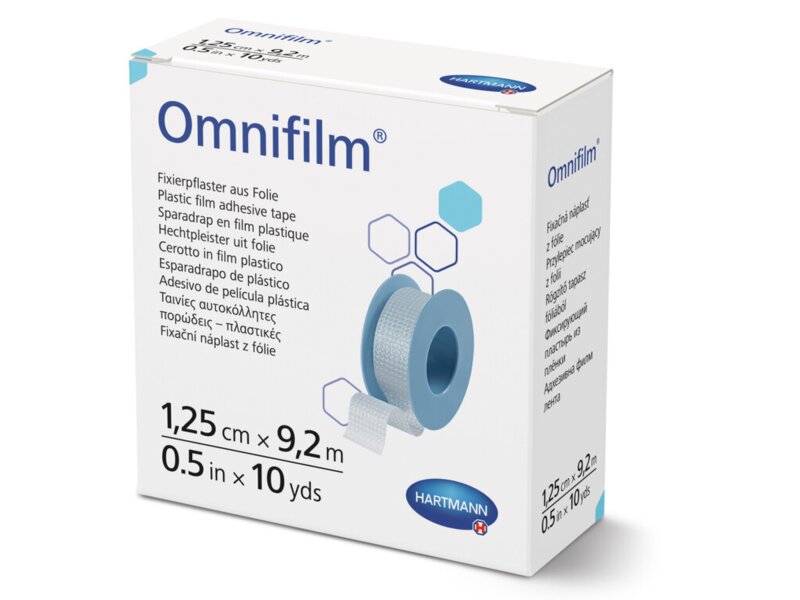 Omnifilm Fixační náplast z porézní fólie 1,25 cm x 9,2 m 1 ks