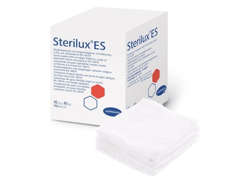 Sterilux Gáza kompresní nesterilní 13 vláken 8 vrstev 10x10 cm 100 ks