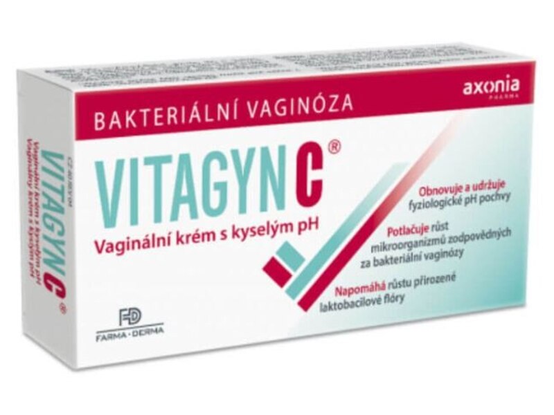 Vitagyn C vaginální krém s kyselým PH 30 g