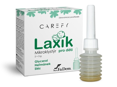 Carefy Laxík mikroklystýr pro děti 2x3 g