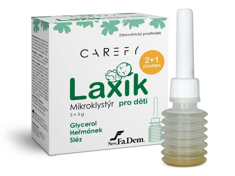 Carefy Laxík mikroklystýr pro děti 3x3 g