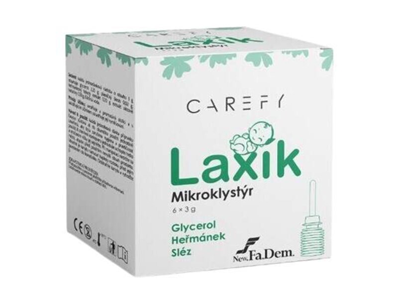 Carefy Laxík mikroklystýr pro děti 6x3 g