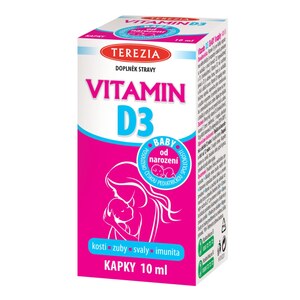 Terezia Vitamin D3 Baby od narození 400 IU kapky 10 ml