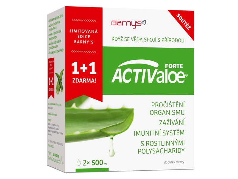 Barnys ActivAloe Forte 2x500 ml Limitovaná edice