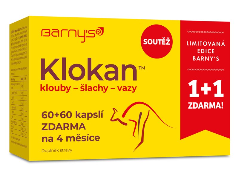Barnys Klokan limitovaná edice 60+60 kapslí