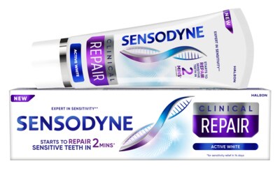 Sensodyne Clinical Repair Activ Clean White zubní pasta 75 ml Sensodyne Clinical Repair Activ Clean White zubní pasta 75 ml