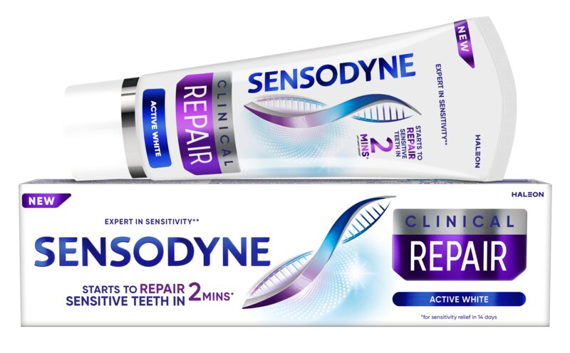 Sensodyne Clinical Repair Activ Clean White zubní pasta 75 ml