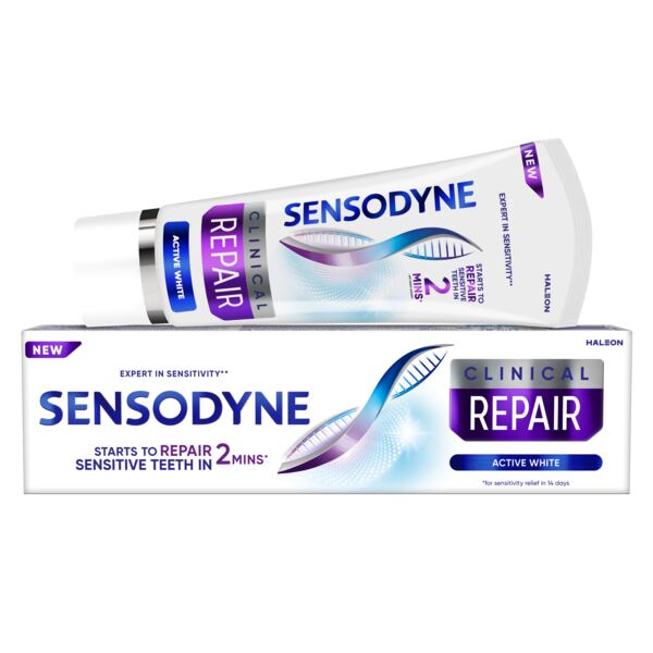 Sensodyne Clinical Repair Activ Clean White zubní pasta 75 ml