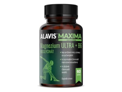 Alavis Maxima Magnezium ULTRA + B6 60 kapslí