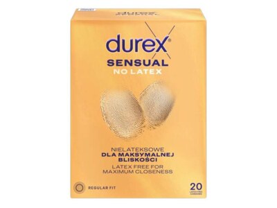 Durex Sensual No Latex prezervativ 20 ks