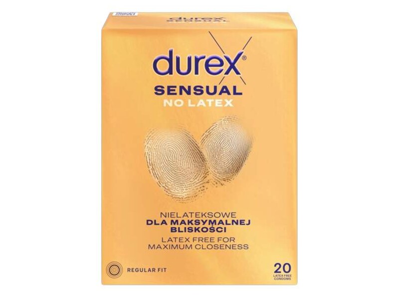 Durex Sensual No Latex prezervativ 20 ks