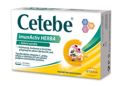 Cetebe ImunActiv Herba + Bylinné extrakty 30 tablet