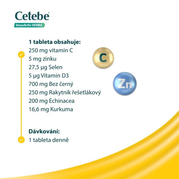 Cetebe ImunActiv Herba + Bylinné extrakty 30 tablet